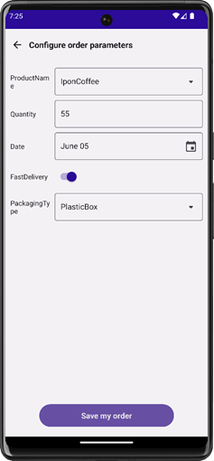 DevExpress DataGridView for MAUI -- Customize default form