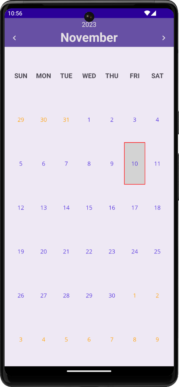 Dxcalendar Daycelltemplate Property Net Multi Platform App Ui Devexpress Documentation