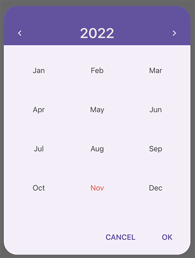 Custom Month Style in Calendar