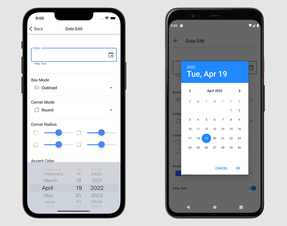 DevExpress Date Editor for .NET MAUI - Date Picker