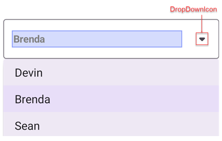 DevExpress MAUI ComboBoxEdit - Drop Down Icon