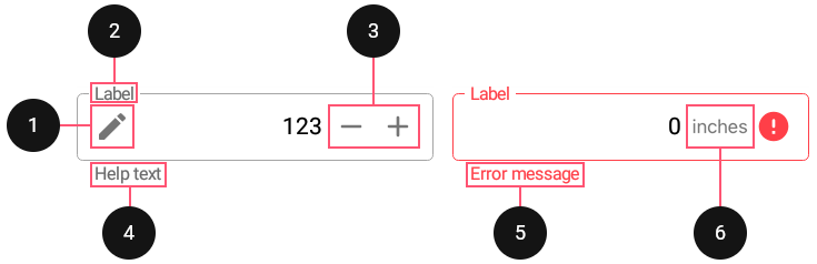 NumericEdit - Elements