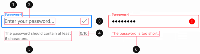 DevExpress MAUI - password-edit-elements-1