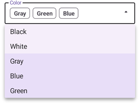 DevExpress Token Edit for MAUI - A token edit with selected items