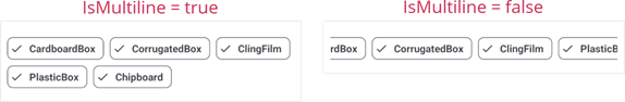 DevExpress Filtering UI for MAUI - Chip group with multiple lines