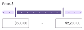 DevExpress Filtering UI for MAUI - Range slider