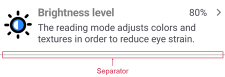 DevExpress Form Item - Separator