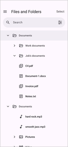 DevExpress controls for .NET MAUI - Tree view pages