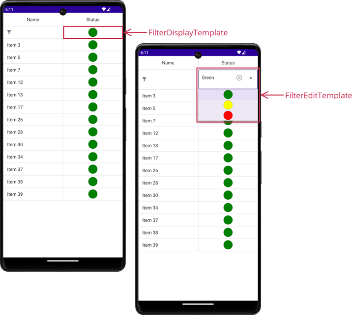 DevExpress DataGridView for .NET MAUI