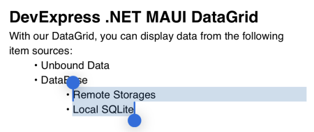 DevExpress .NET MAUI HTML Edit - Customize Indents and Lists