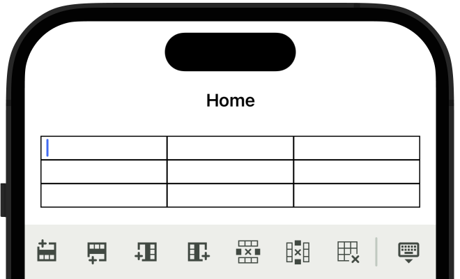 DevExpress .NET MAUI HTML Edit - Edit Tables