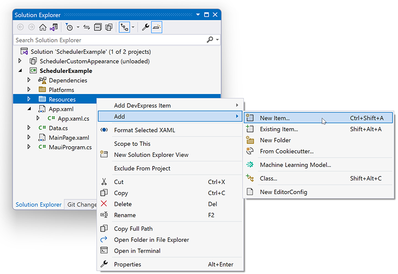 Localization-SolutionExplorer-DE-AddNewItem