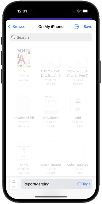 DevExpress PDF Viewer for .NET MAUI - iOS file picker