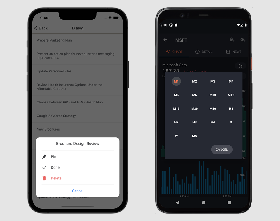 DevExpress Popup for .NET MAUI