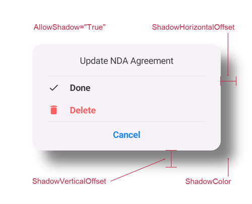 Popup Dialog Shadow