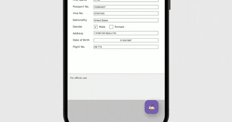 Task-based Scenarios - Drawn PDF Signature