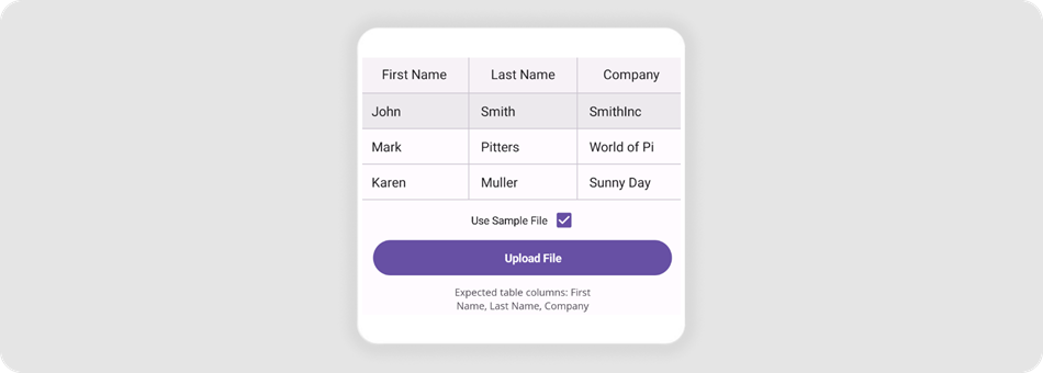 Import Excel Data Featured Scenario