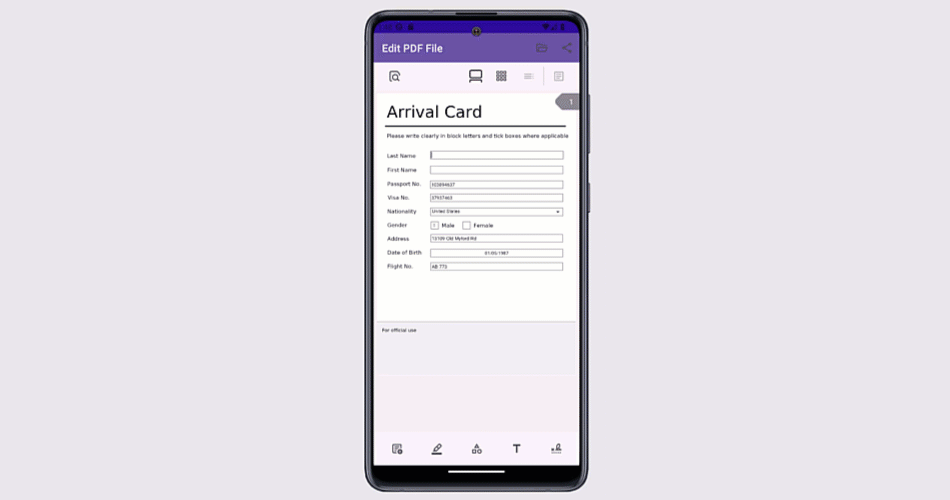 Task-based Scenarios - Populate E-Forms in PDF Files