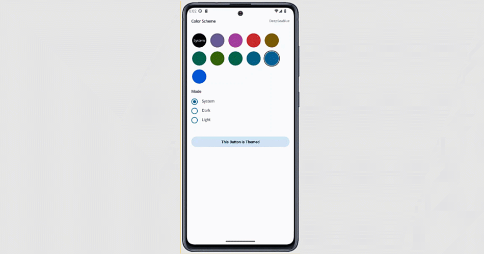 Task-based Scenarios - Theme Selector App