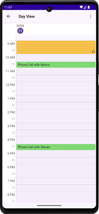 DevExpress Scheduler for MAUI - Customize DayView