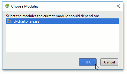 The Choose Module dialog.