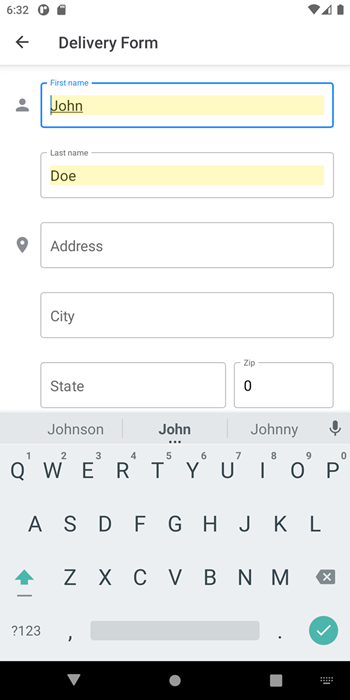 Data Form Autofill