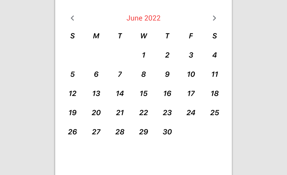 DevExpress Calendar for Xamarin.Forms - Custom Appearance Settings