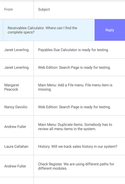 Data Grid View Showing Swipe Item