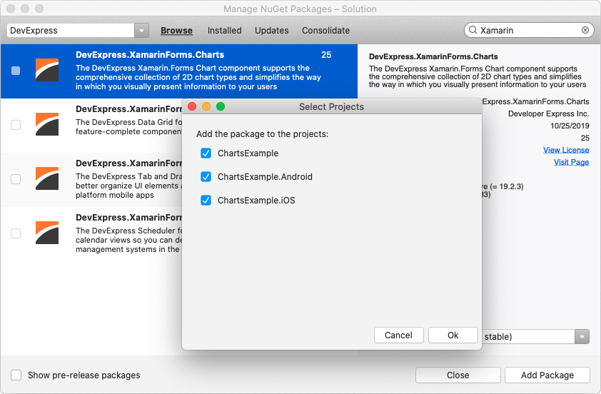 Install NuGet Package - Visual Studio for Mac