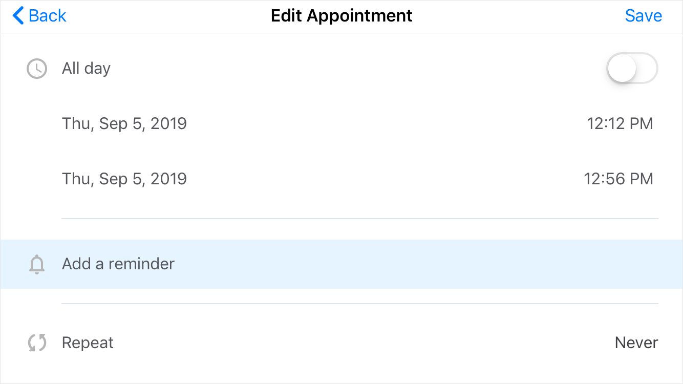 Edit Appointment