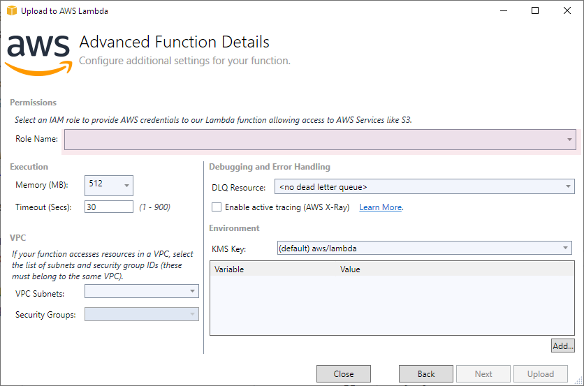 Advanced Function Details Page