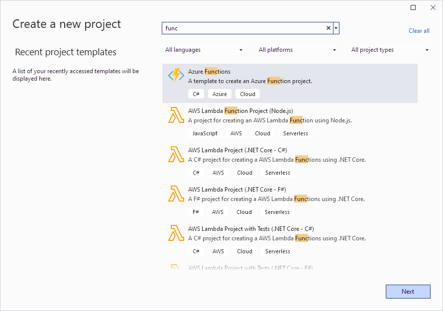 Azure Functions Template