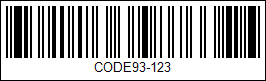 DevExpress Barcode Generator - Code 93 barcode