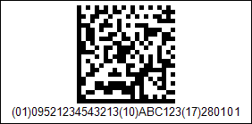 DevExpress Barcode Generator - Data Matrix GS1 barcode