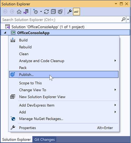 Publish an app in Visual Studio