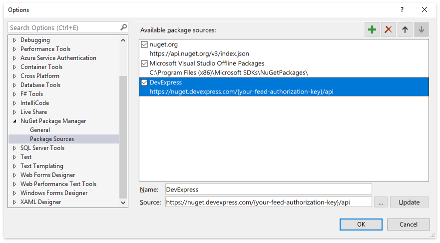 NuGet_Package_Manager_Register_Feed