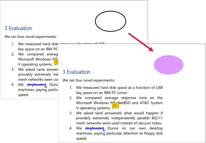 changed circle annotation