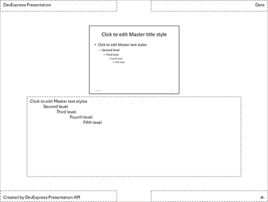 headers and footers notes master