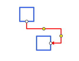 DevExpress Presentation API - Connector Type - Elbow with 2 Handles
