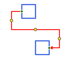 DevExpress Presentation API - Connector Type - Elbow with 3 Handles