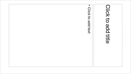 DevExpress Presentation API - Default layouts - VerticalTitleAndText