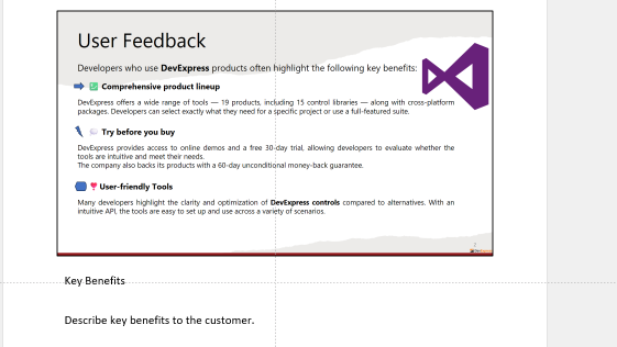 DevExpress Presentation API - Extract Notes from the Slide