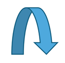 DevExpress Presentation API - Shape Type - CurvedDownArrow