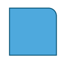 DevExpress Presentation API - Shape Type - RoundSingleCornerRectangle