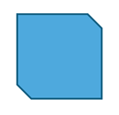 DevExpress Presentation API - Shape Type - SnipDiagonalCornerRectangle