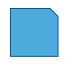 DevExpress Presentation API - Shape Type - SnipSingleCornerRectangle