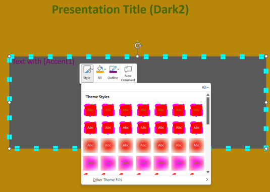 DevExpress Presentation API | Themes - Customize Format Scheme