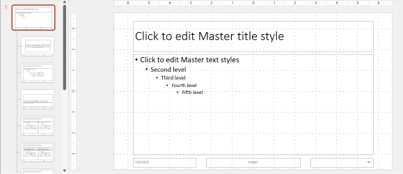DevExpress Presentation API - Slide Master View
