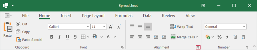 Invoke the Format Cells dialog