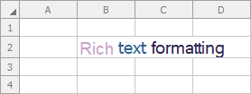 Spreadsheet - Rich Text